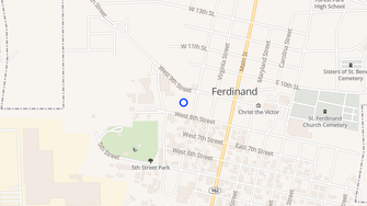 Map for Golden Years Haven - Ferdinand, IN