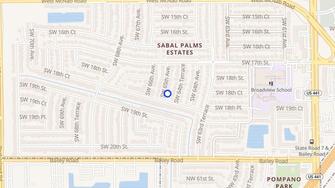 Map for 1820 SW 65 Avenue - North Lauderdale, FL