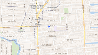 Map for 696 NE 87 Street - Miami Shores, FL