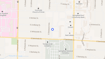 Map for Seminole Apartments - Springfield, MO