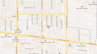 Map for Valencia Court Apartments - Albuquerque, NM