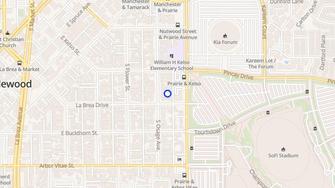 Map for 626 South Osage Avenue - Inglewood, CA