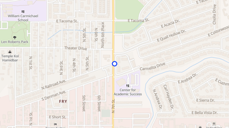 Map for Falcon Court Apartments - Sierra Vista, AZ
