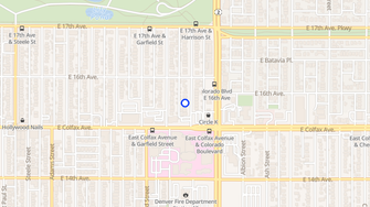 Map for 1545 Harrison Street - Denver, CO