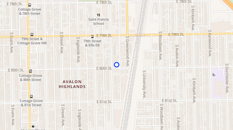Map for 7953-59 S Dobson Ave - Chicago, IL