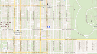 Map for 910 Downing - Denver, CO