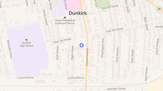 Map for Cardinal Mindszenty Apartments - Dunkirk, NY