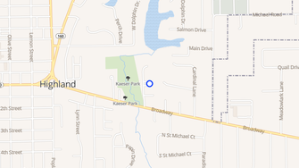 Map for Cedar Creek Estates - Highland, IL