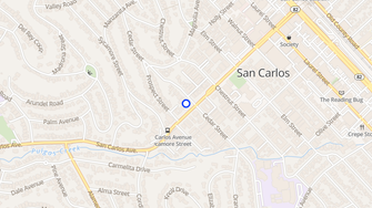 Map for Bel Air Apartments - San Carlos, CA