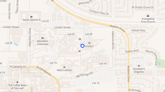 Map for Dundee Residence Hall - Riverside, CA