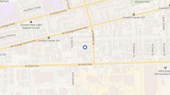 Map for AJ Apartments - Pomona, CA