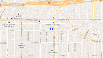 Map for Crenshaw Villas - Los Angeles, CA