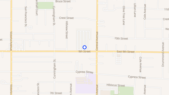 Map for Highlander Mobile Manor - Highland, CA