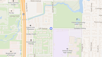 Map for Maple Court Apartments - Oshkosh, WI