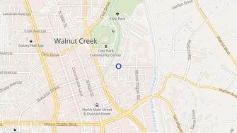 Map for Castlewood Apartments - Walnut Creek, CA