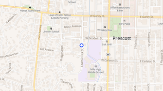 Map for Yavapai Apartments - Prescott, AZ