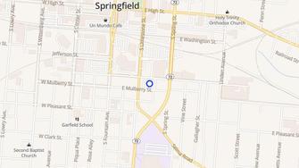 Map for Ice House Apartments - Springfield, OH