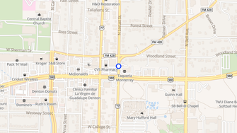 Map for Eagles Landing Condominiums - Denton, TX