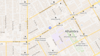 Map for Main Street Plaza - Alhambra, CA
