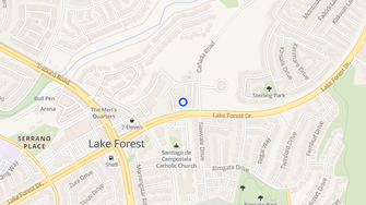Map for Spring Lakes Apartments - Lake Forest, CA