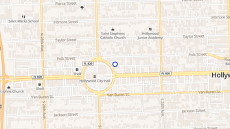 Map for Atrium Apartments - Hollywood, FL