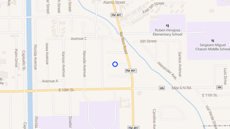 Map for Queen Village Apartments - Mercedes, TX
