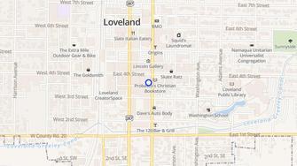 Map for Lincoln Hotel Apartments - Loveland, CO