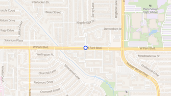Map for Cobblestone Condominiums - Plano, TX